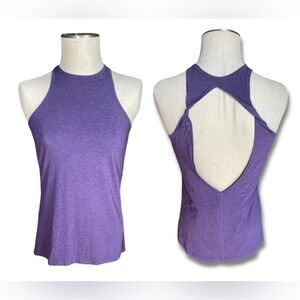 Lululemon Trapeze Twist Tank In Heathered Deep Zinfandel Purple Size 4